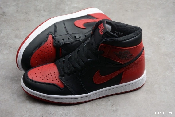 Banned Jordan Bred Black 555088-001 Retro  555088-001 1 High Air OG Red 0405